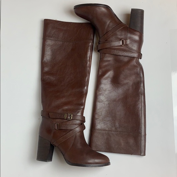 7 For All Mankind Shoes - 7 for all mankind brown leather boots size 8M